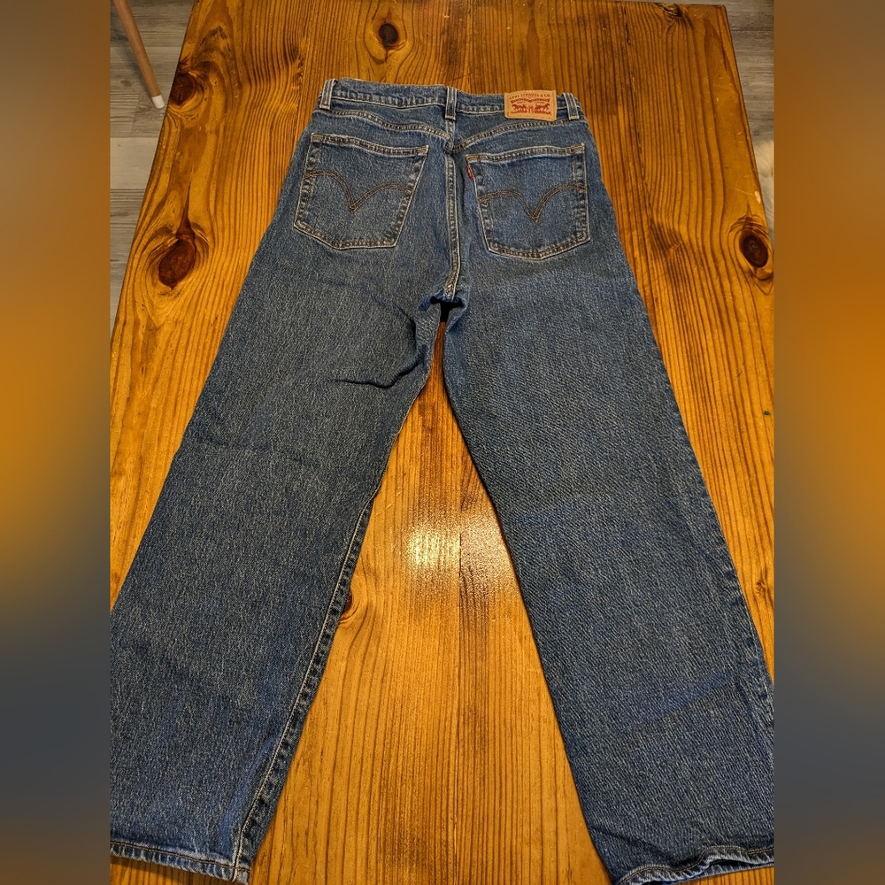 Levi's ribcage straight leg cropped jeans
